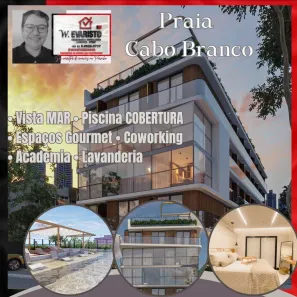 Apartamento com 1 Quarto à venda, 27m² no Cabo Branco, João Pessoa