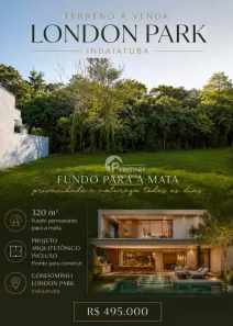 Lote/Terreno à venda, 320m² no Residencial London Park, Indaiatuba
