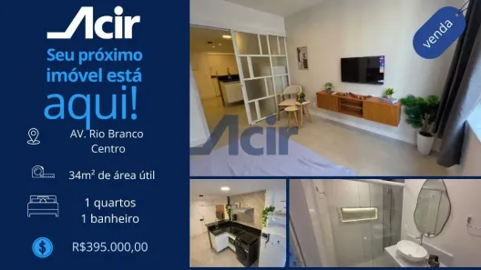 Apartamento com 1 Quarto à venda, 35m² no Centro, Rio de Janeiro