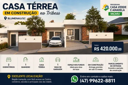 Casa com 2 Quartos à venda, 60m² no Tribess, Blumenau