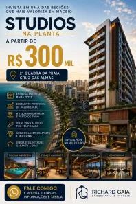 Apartamento com 1 Quarto à venda, 24m² no Cruz das Almas, Maceió