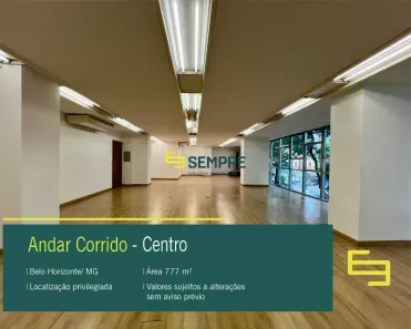 Imóvel Comercial para alugar, 778m² no Centro, Belo Horizonte