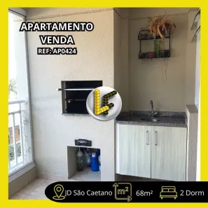 Apartamento com 2 Quartos à venda, 68m² no Mauá, São Caetano do Sul