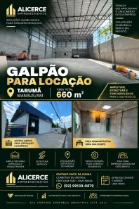 Galpão/Depósito/Armazém para alugar, 660m² no Tarumã, Manaus