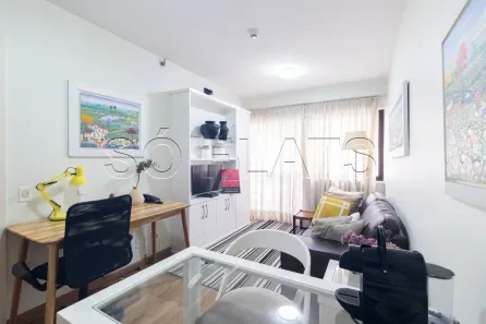 Flat com 1 Quarto para alugar, 47m² no Itaim Bibi, São Paulo