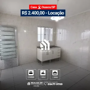 Casa com 2 Quartos para alugar, 120m² no Pestana, Osasco