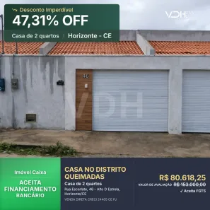 Casa com 2 Quartos à venda, 72m² no Queimadas, Horizonte