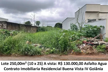 Lote/Terreno à venda, 250m² no Residencial Buena Vista I, Goiânia