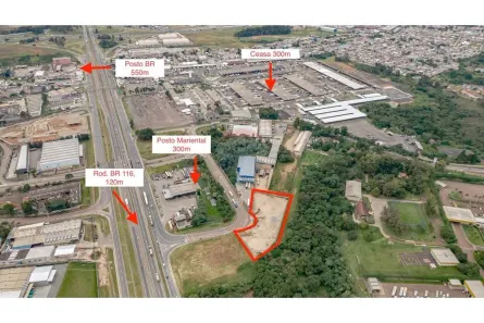 Lote/Terreno para alugar, 7500m² no Novo Mundo, Curitiba