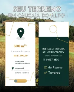 Lote/Terreno à venda, 500m² no Água Espraiada (Caucaia do Alto), Cotia