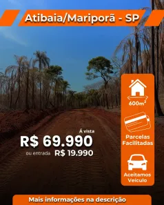 Lote/Terreno à venda, 600m² no Jundiaizinho (Terra Preta), Mairiporã