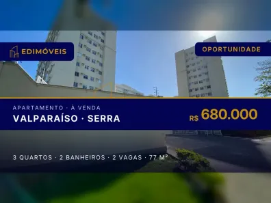 Apartamento com 3 Quartos à venda, 77m² no Valparaíso, Serra