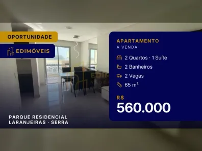 Apartamento com 2 Quartos à venda, 66m² no Parque Residencial Laranjeiras, Serra