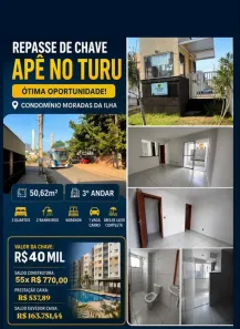 Apartamento com 2 Quartos à venda, 51m² no , São José de Ribamar