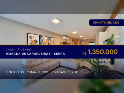 Casa com 3 Quartos à venda, 182m² no Morada de Laranjeiras, Serra