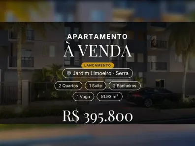 Apartamento com 2 Quartos à venda, 51m² no Jardim Limoeiro, Serra