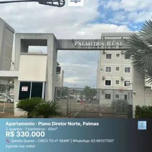Apartamento com 2 Quartos à venda, 40m² no Plano Diretor Norte, Palmas