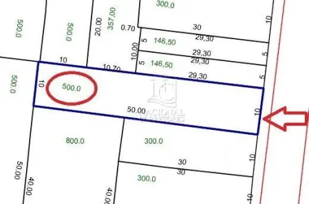 Lote/Terreno à venda, 500m² no Parque das Nações, Santo André