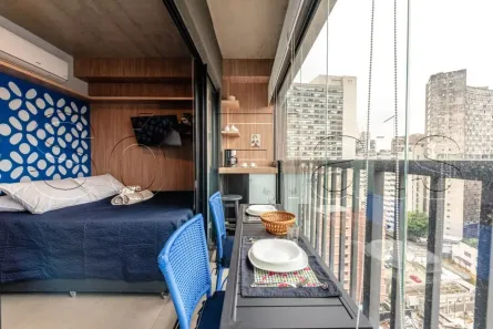 Apartamento com 1 Quarto para alugar, 20m² no Bela Vista, São Paulo