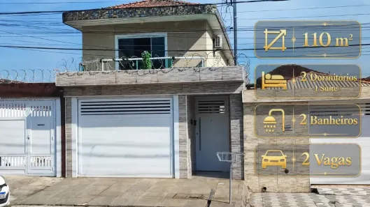 Casa com 3 Quartos à venda, 110m² no Vila São Jorge, São Vicente