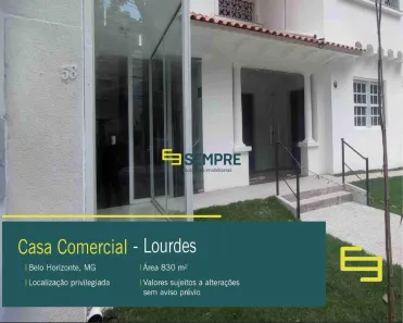 Imóvel Comercial para alugar, 830m² no Lourdes, Belo Horizonte