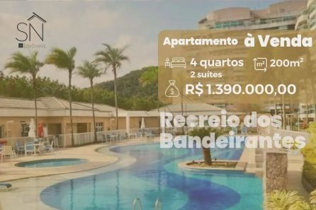 Apartamento com 4 Quartos à venda, 200m² no Jacarepaguá, Rio de Janeiro