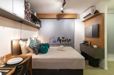 Apartamento com 1 Quarto para venda ou aluguel, 22m² no Campo Belo, São Paulo