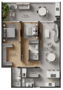 Cobertura com 2 Quartos à venda, 79m² no Santo Antônio de Lisboa, Florianópolis