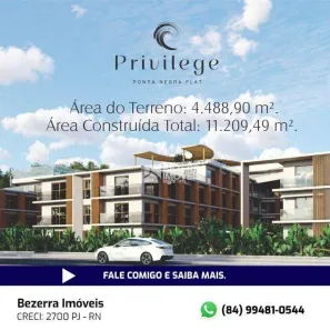Apartamento com 3 Quartos à venda, 52m² no Ponta Negra, Natal