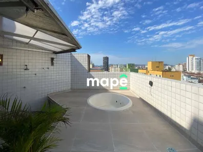 Cobertura com 3 Quartos para alugar, 146m² no Vila Mathias, Santos