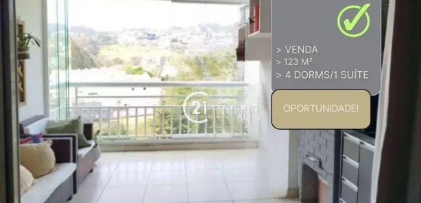 Apartamento com 4 Quartos à venda, 123m² no Tamboré, Santana de Parnaíba