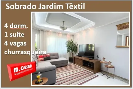 Sobrado com 3 Quartos à venda, 190m² no Jardim Textil, São Paulo