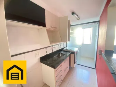 Apartamento com 3 Quartos para alugar, 59m² no Parque São Vicente, Mauá