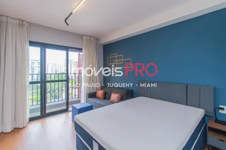Apartamento com 1 Quarto para alugar, 24m² no Indianópolis, São Paulo