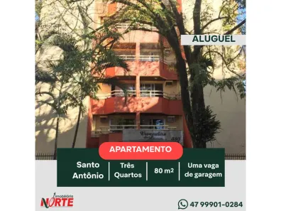 Apartamento com 3 Quartos para alugar, 80m² no Santo Antônio, Joinville