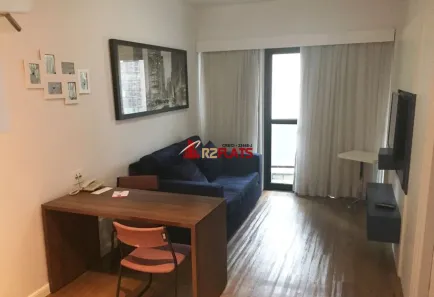 Flat com 1 Quarto para alugar, 35m² no Itaim Bibi, São Paulo