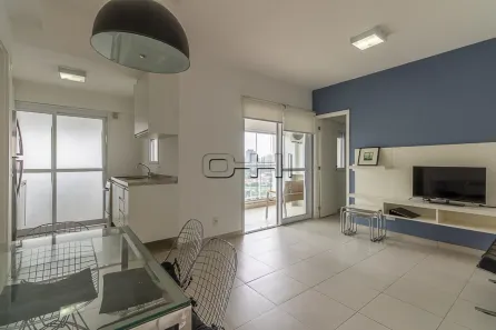 Apartamento com 1 Quarto para alugar, 52m² no Cidade Monções, São Paulo