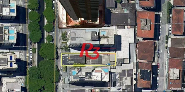Lote/Terreno para alugar, 448m² no Gonzaga, Santos