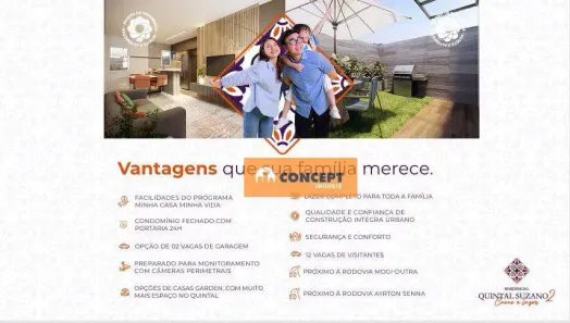 Casa de Condomínio com 2 Quartos à venda, 52m² no Jardim Santa Inês, Suzano