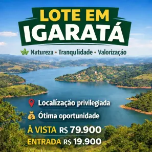 Lote/Terreno à venda, 600m² no Centro, Igaratá