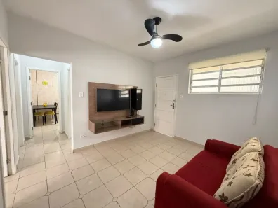 Apartamento com 2 Quartos para alugar, 60m² no Gonzaga, Santos