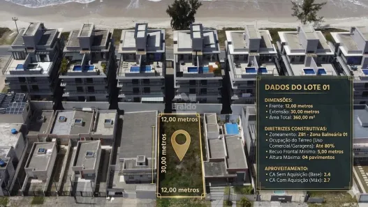 Lote/Terreno à venda, 360m² no Balneário Marajó, Matinhos