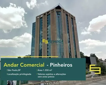 Imóvel Comercial para alugar, 1550m² no Pinheiros, São Paulo