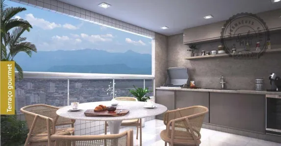 Apartamento com 2 Quartos à venda, 86m² no Canto do Forte, Praia Grande