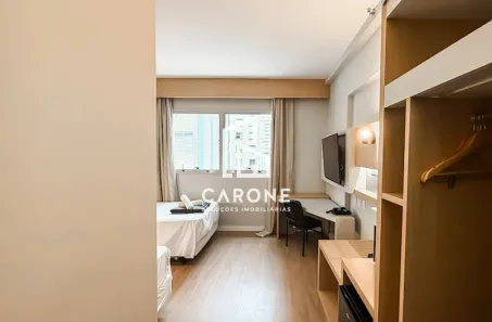 Apartamento com 1 Quarto para alugar, 25m² no Pompéia, Santos