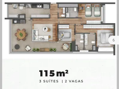 Apartamento com 2 Quartos à venda, 115m² no Pinheiros, São Paulo