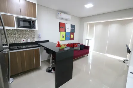 Flat com 1 Quarto para alugar, 33m² no Santo Amaro, São Paulo