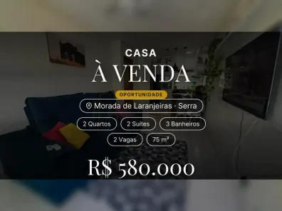 Casa com 2 Quartos à venda, 75m² no Morada de Laranjeiras, Serra