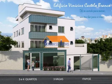 Apartamento com 3 Quartos à venda, 91m² no Itapoã, Belo Horizonte