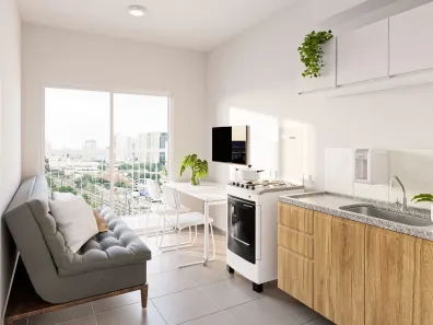 Apartamento com 1 Quarto para alugar, 28m² no Barra Funda, São Paulo